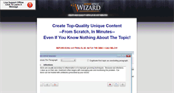 Desktop Screenshot of instantarticlewizard.com